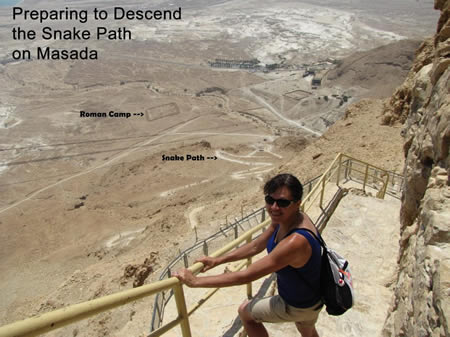 Masada, snake path, roman camps