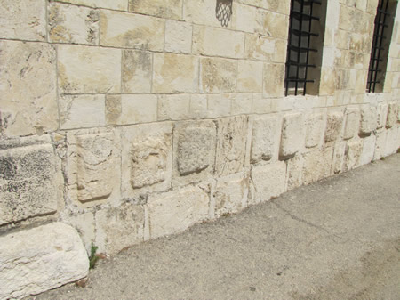 Hasmonean stones from 160 BC at JUC on Mount Zion