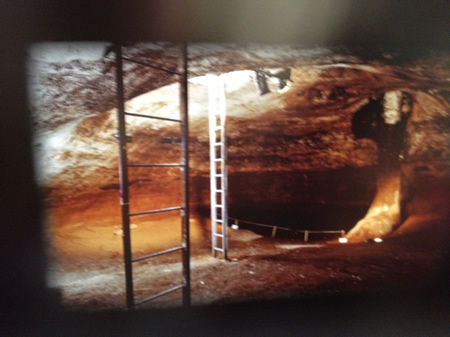 Jeremiah's pit found in courtyard of royal palace of the Kings of Judah in Silwan outside of the Old City Jerusalem, or in the ancient City of David