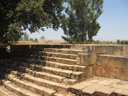 Steps leading to location of the Golden Calf in Dan