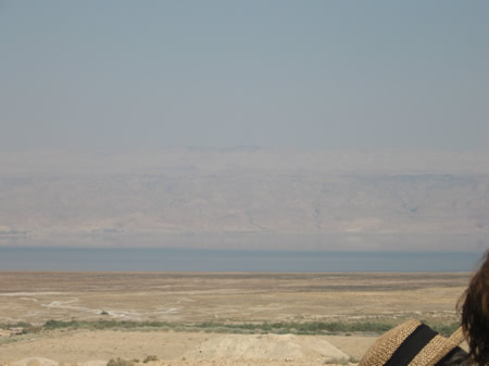 View of the Dead Sea from Qumran