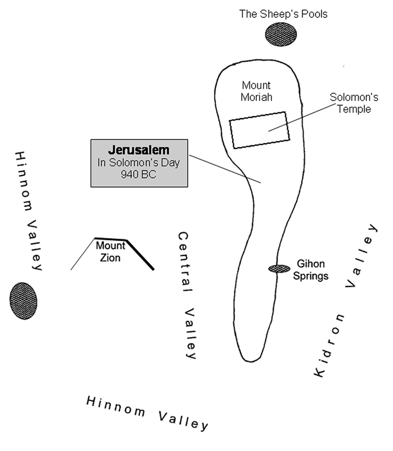 Jerusalem of Solomon, 940 BC, temple mount