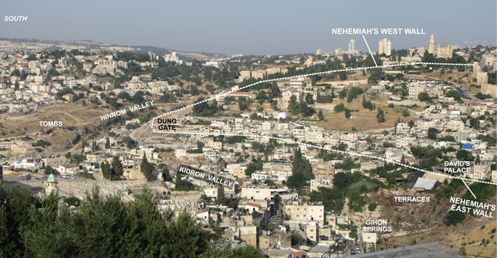 South Side of the city Jerusalem, city of David