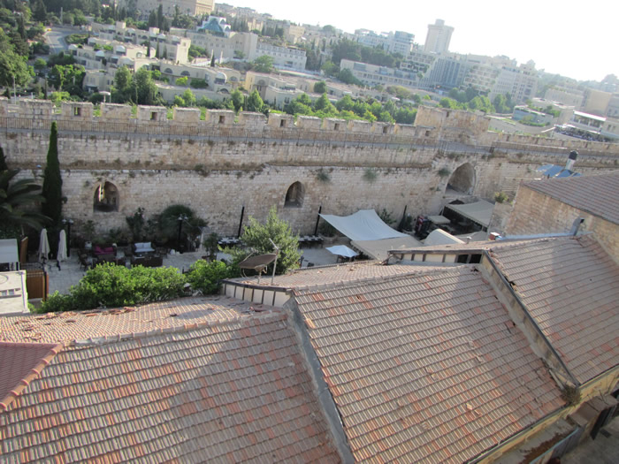 Walking on the Nehemiah 12, Walls of Jerusalem