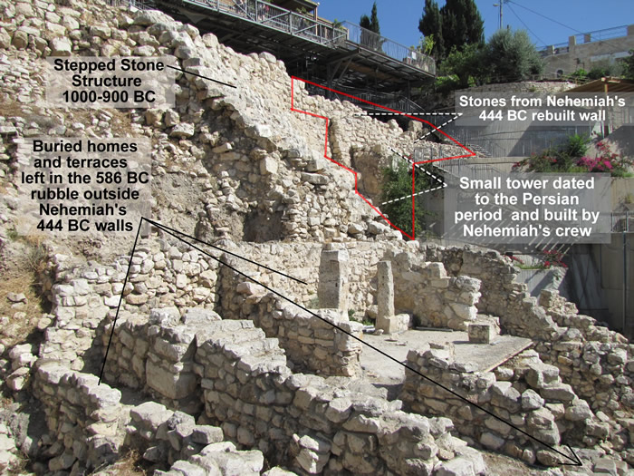 Nehemiah's Stones from 444 BC wall