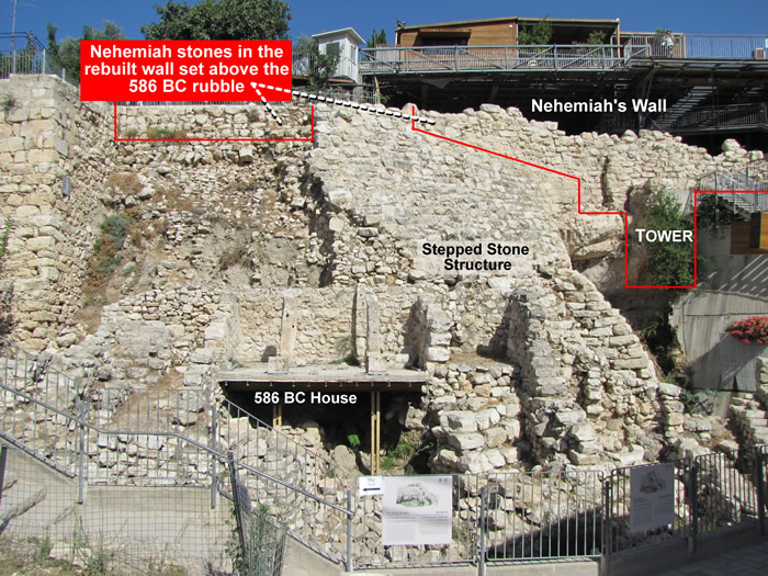 Nehemiah's Stones on the east side