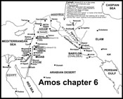 Amos 6 - Calneh, Wadi Arabah, Lebo Hamath, Lo Debar, Karnaim, Hamath Map 762 BC
