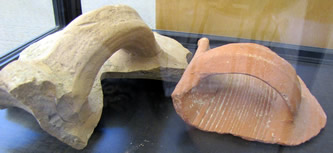Philistine pottery from Philistine temple in Gaza