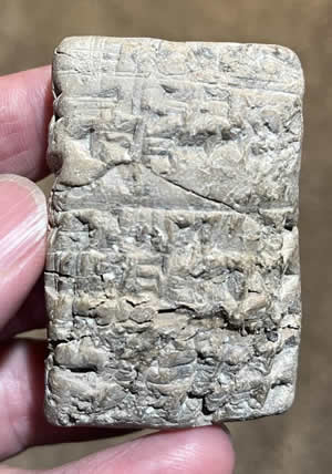 Cuneiform ceramic tablet 2500-1000 BC Mesopotamian