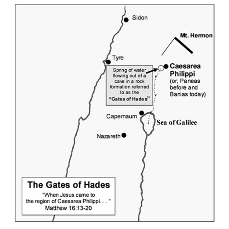 Gates of Hades at Caeserea Philippi - "I will build my church."