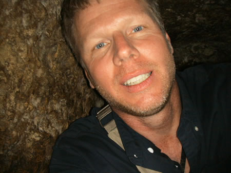 Galyn Wiemers in Hezekiah's Tunnel