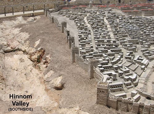 Hinnom Valley south of Jerusalem