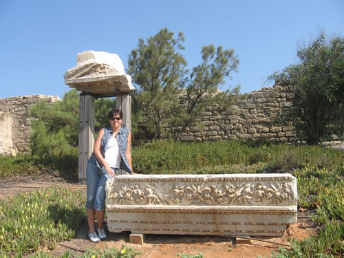 Toni Wiemers in Caesarea by the Sea