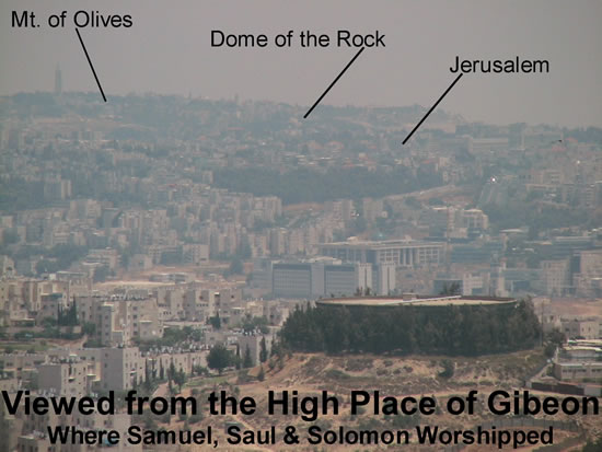 Jerusalem from Gibeon