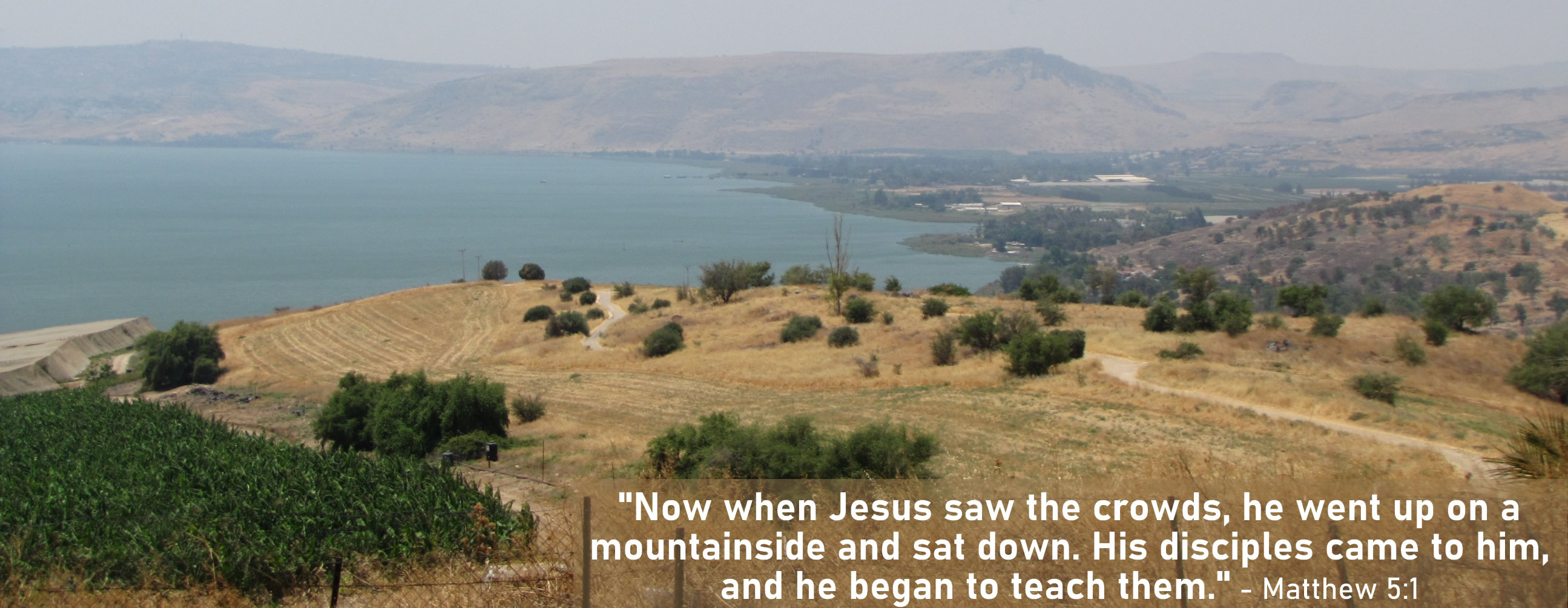 Matthew 5:1-2, Sermon on the Mount location