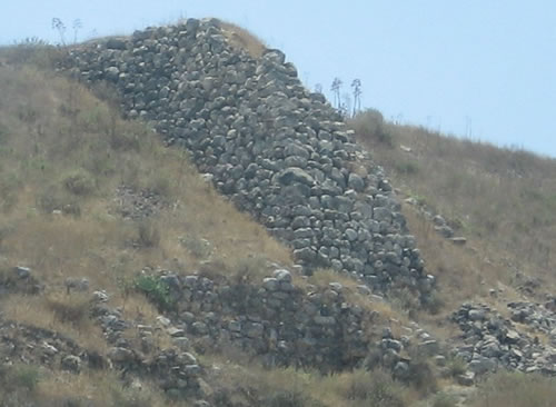 Lachish Siege Ramp built by Sennacherib in 701