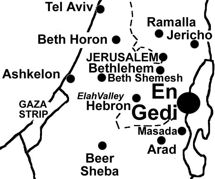 En Gedi Map