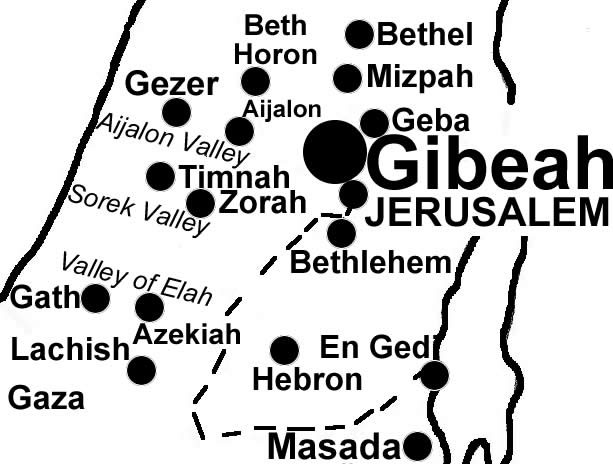 Gibeah, Gibeah of God, Gibeon, High Place
