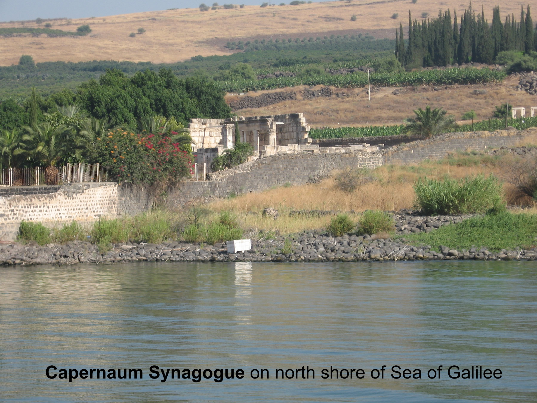 Capernaum_synagogue_on_Galilee