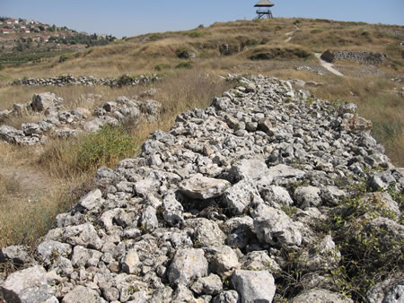 This is the back of the tabernacle of the west wall.  The ark would have sat just inside this wall to the left inside the holy of holies