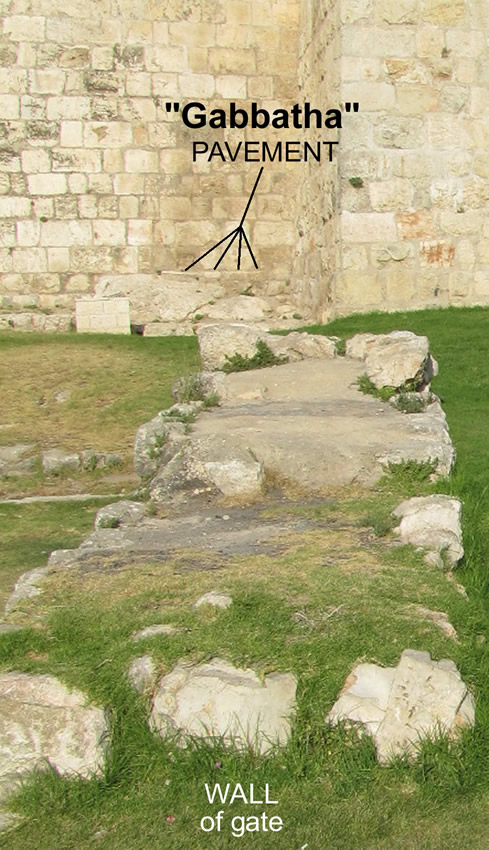 Pilate Judgment Seat Gabbatha Stone Pavement Praetorium Jesus Trial, Stone Pavement where Jesus stood at trial Pilate