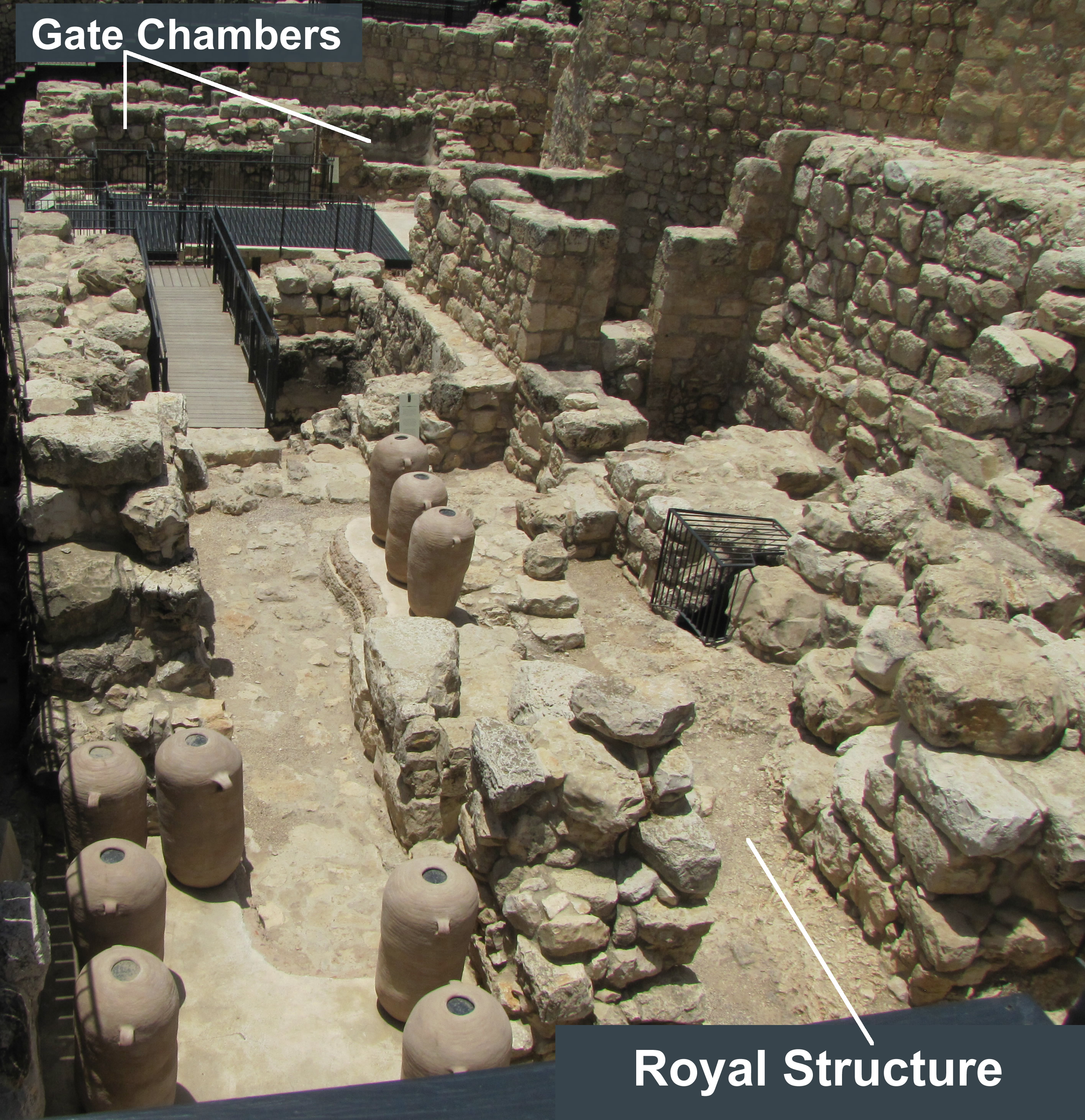 Gate Chambers, Royal Structure, Solomon's Gate, North Wall of Solomon's Jerusalem, 950 BC