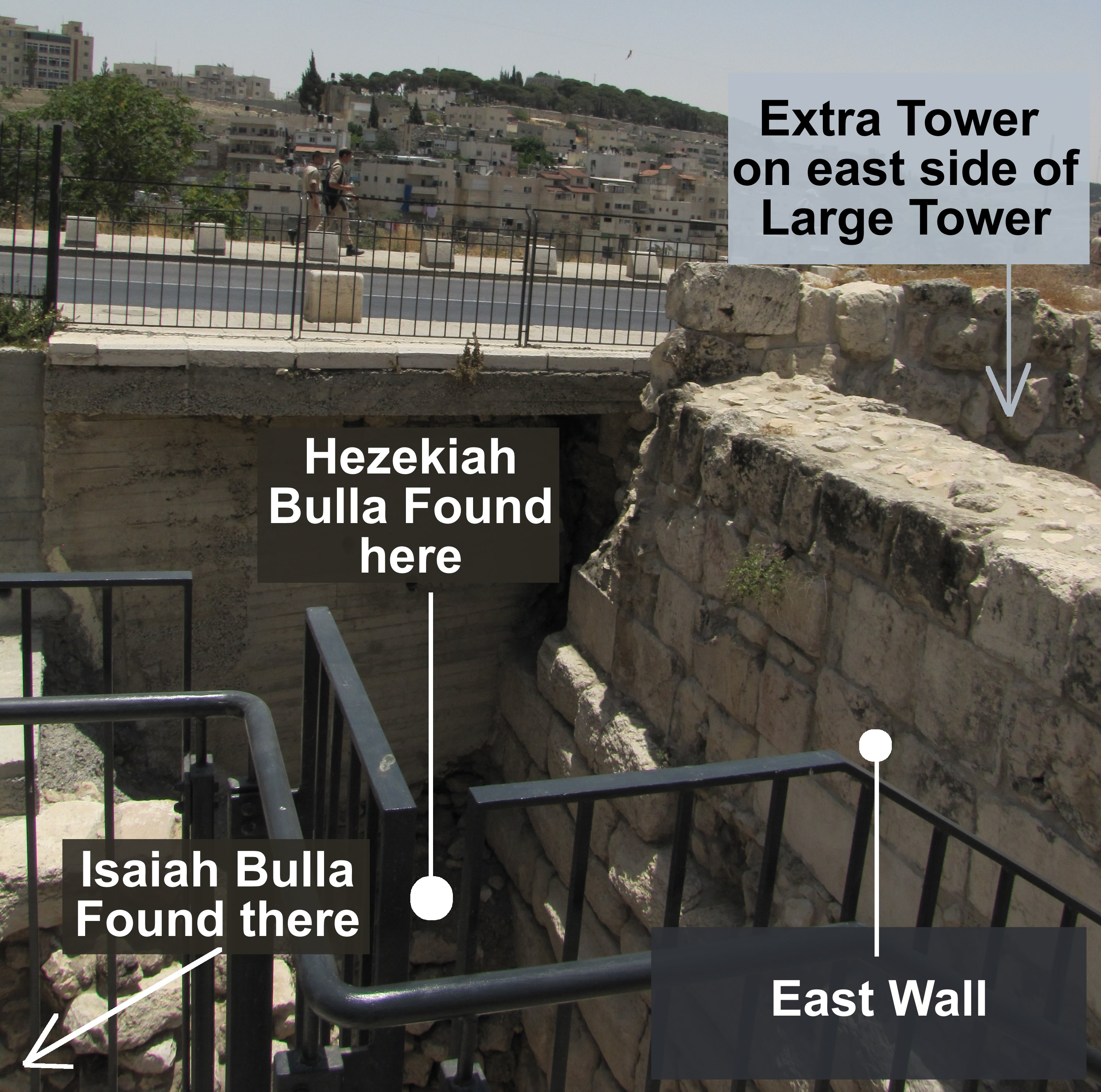 Location of Isaiah Bulla and Hezekiah Bulla discovery