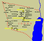 Cities of the Jews in the Persian Province of Judah in Nehemiah and Ezra and District capitols