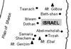 Tirzah, Samaria, Shechem in Israel