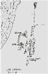Map of Genesis 13:1-8, Lot Leaves