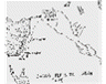 Map of Genesis 28, Jacob Flees to Laban