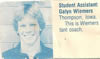 Galyn as college assistant basketball coach in 1979