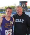 Zac at University of Northern Iowa's conference track me at Drake Stadium in 2013