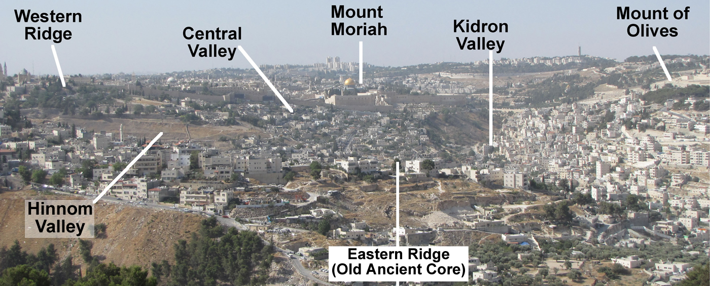 006 Topography of Jerusalem photo labels Hinnom