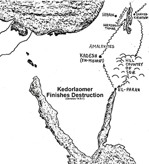 Genesis 14:6,7 - Kedorlaomer's Destruction Along "King's Highway"