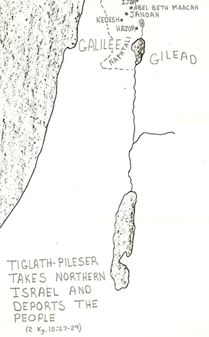2 Kings 15:27-29  Tiglath-PIleser Takes Northern Israel and Deports the People