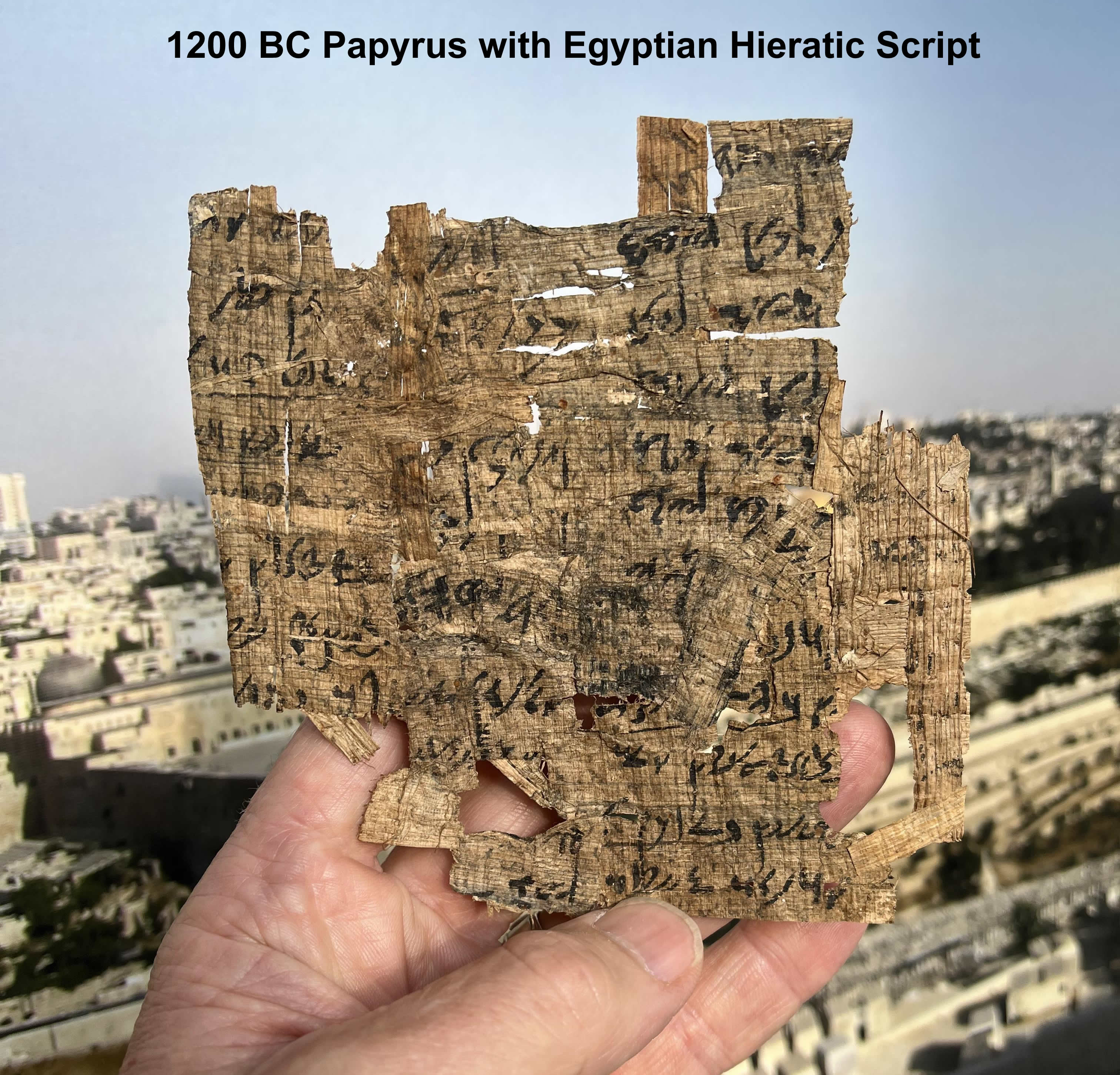 1200 BC Papyrus Egyptian Hieratic black script 22